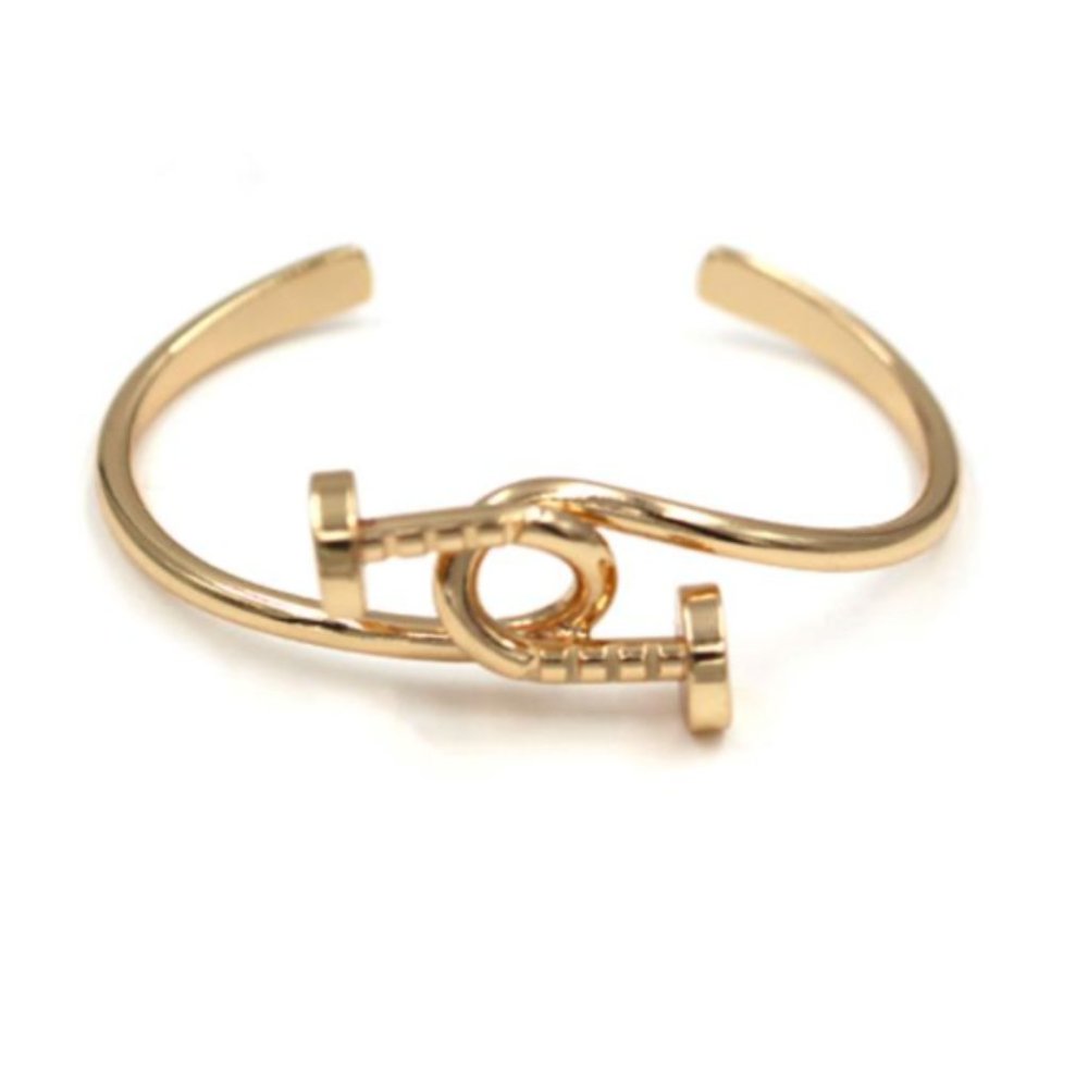 Twisted Nail  Cuff Bracelet
